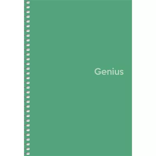 Spirálfüzet, A5, kockás, 80 lap, PP borító, SHKOLYARYK "Genius", vegyes