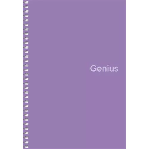 Spirálfüzet, A5, kockás, 80 lap, PP borító, SHKOLYARYK "Genius", vegyes