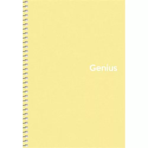 Spirálfüzet, A5, kockás, 80 lap, PP borító, SHKOLYARYK "Genius Pastel", vegyes