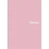 Spirálfüzet, A5, kockás, 80 lap, PP borító, SHKOLYARYK "Genius Pastel", vegyes