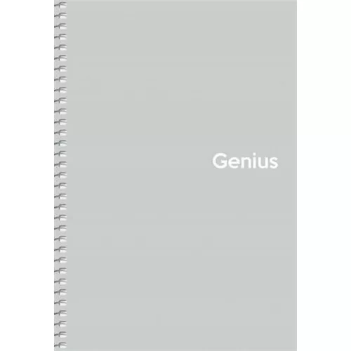 Spirálfüzet, A5, kockás, 80 lap, PP borító, SHKOLYARYK "Genius Pastel", vegyes