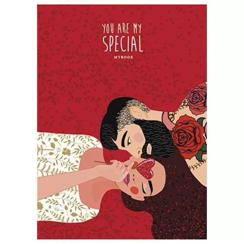 Füzet, tűzött, A5, vonalas és sima, 2x40 lap, SHKOLYARYK "Twin Book Special"