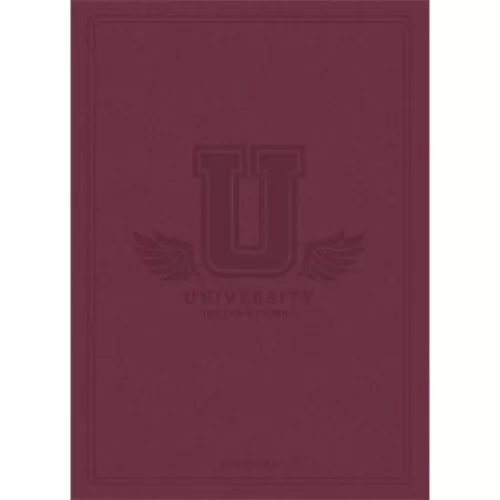 Füzet, tűzött, A5, kockás, 60 lap, SHKOLYARYK "University International", vegyes