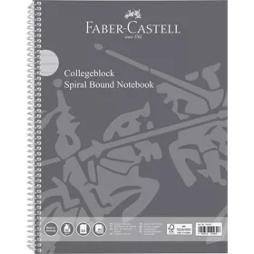   Spirálfüzet, A4, vonalas, 80 lap, perforált, lyukasztott,  FABER-CASTELL