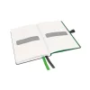 Jegyzetfüzet, exkluzív, A6, kockás, 80 lap, keményfedeles, LEITZ "Complete", fekete