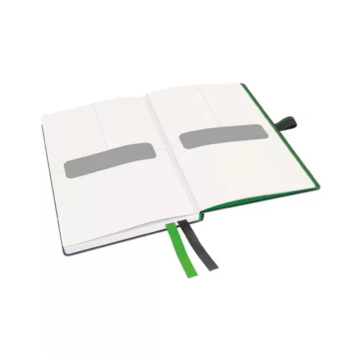 Jegyzetfüzet, exkluzív, A6, kockás, 80 lap, keményfedeles, LEITZ "Complete", fekete