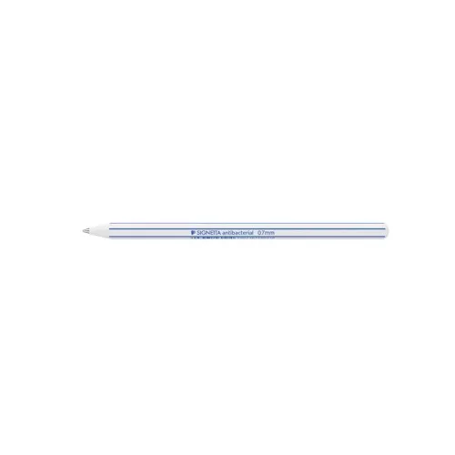 Golyóstoll display, 0,7 mm, kupakos, antibakteriális, ICO "Signetta", kék