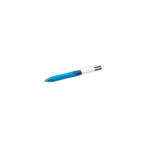 Golyóstoll, 0,32 mm, nyomógombos, négyszínű, BIC "4 Colours Grip Original"