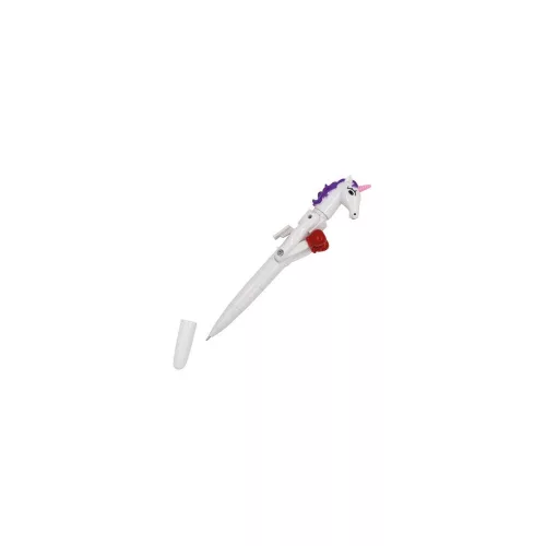Unikornis golyóstoll, 1 mm, LED fénnyel, WEDO "Lucky Punch", kék