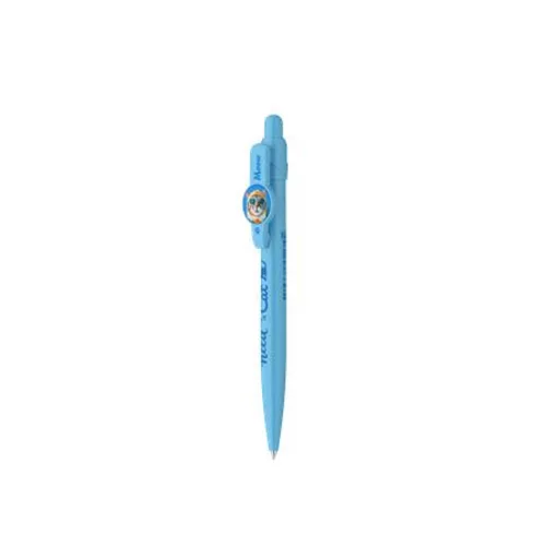 Golyóstoll display, 0,8 mm, nyomógombos, cicás tolltest, ICO "Cat", kék - 48db