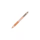 Golyóstoll, 0,27 mm, nyomógombos, ZEBRA "Z-Grip Smooth Rose Gold", kék