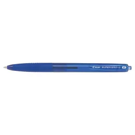   Golyóstoll, 0,22 mm, nyomógombos, PILOT "Super Grip G", kék