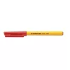 Golyóstoll, 0,3 mm, kupakos, STAEDTLER "Stick 430 F", piros