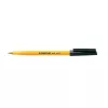Golyóstoll, 0,3 mm, kupakos, STAEDTLER "Stick 430 F", fekete