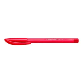   Golyóstoll, 0,3 mm, kupakos, STAEDTLER "Ball 432", piros