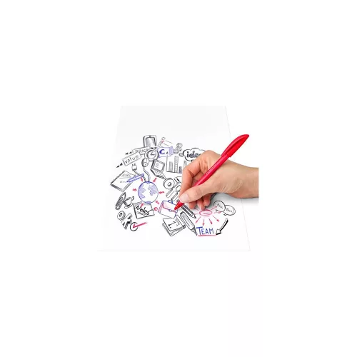 Golyóstoll, 0,3 mm, kupakos, STAEDTLER "Ball 432", piros