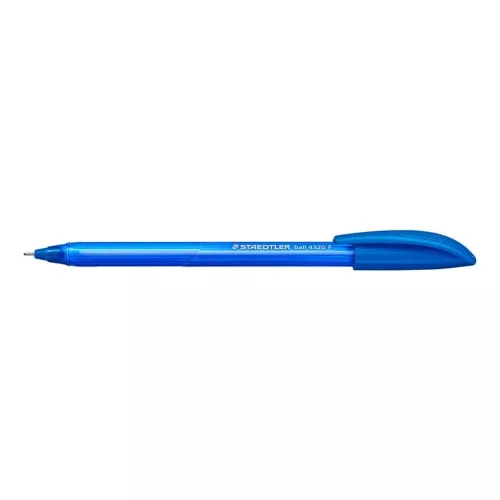 Golyóstoll, 0,3 mm, kupakos, STAEDTLER "Ball 432", kék