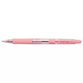   Golyóstoll, 0,7 mm, nyomógombos, rózsaszín tolltest, PENAC "SleekTouch", kék