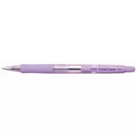   Golyóstoll, 0,7 mm, nyomógombos, lila tolltest, PENAC "SleekTouch", kék