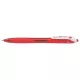 Golyóstoll, 0,27 mm, nyomógombos, PILOT "Rexgrip", piros