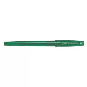   Golyóstoll, 0,22 mm, kupakos, PILOT "Super Grip G", zöld