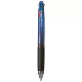   Golyóstoll, 0,25 mm, nyomógombos, négyszínű, PILOT "Feed GP4", kék test