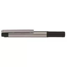   Golyóstoll, 0,24 mm, kupakos, rozsdamentes acél-fekete tolltest, ZEBRA "F-301 Compact", kék
