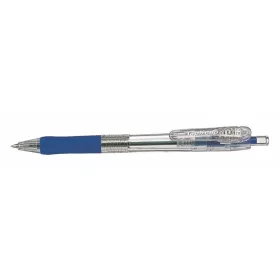   Golyóstoll, 0,21 mm, nyomógombos, ZEBRA "Tapli Clip ECO", kék