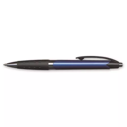 Golyóstoll, 0,4 mm, nyomógombos, vegyes színű test, GRANIT "D510", kék