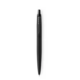   Golyóstoll, 0,7 mm, nyomógombos, fekete színű klip, matt fekete tolltest, PARKER, "Royal Jotter XL", kék