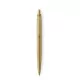Golyóstoll, 0,7 mm, nyomógombos, arany színű klip, arany tolltest, PARKER, "Royal Jotter XL", kék