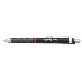   Golyóstoll, 0,8 mm, nyomógombos, fekete tolltest, ROTRING "Tikky", kék