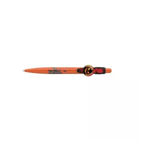   Golyóstoll, 0,8 mm, nyomógombos, narancssárga mintás tolltest, ICO "Halloween", kék