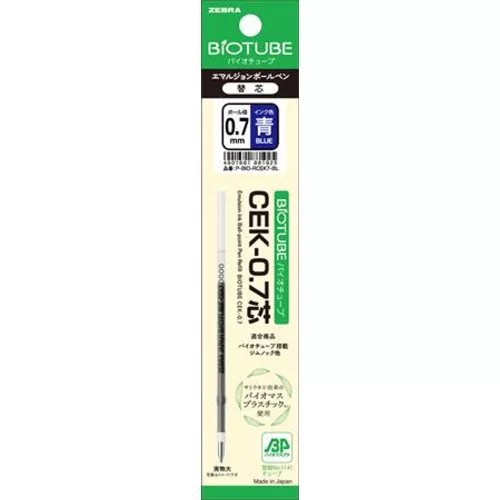 Golyóstollbetét, 0,24 mm, ZEBRA "Bio-Cek", kék
