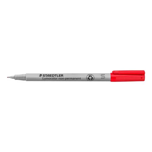 Alkoholmentes marker, OHP, 0,4 mm, STAEDTLER "Lumocolor® 311 S", piros