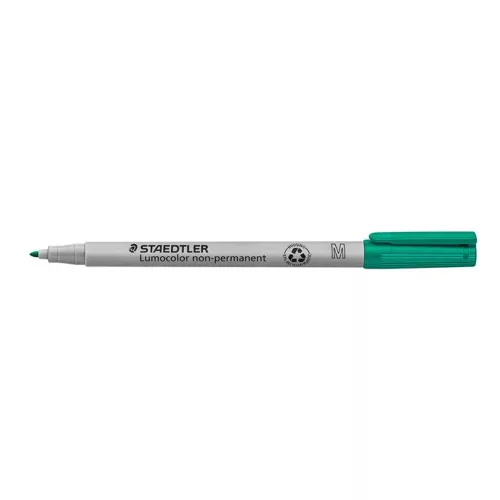 Alkoholmentes marker, OHP, 1 mm, STAEDTLER "Lumocolor® 315 M", zöld