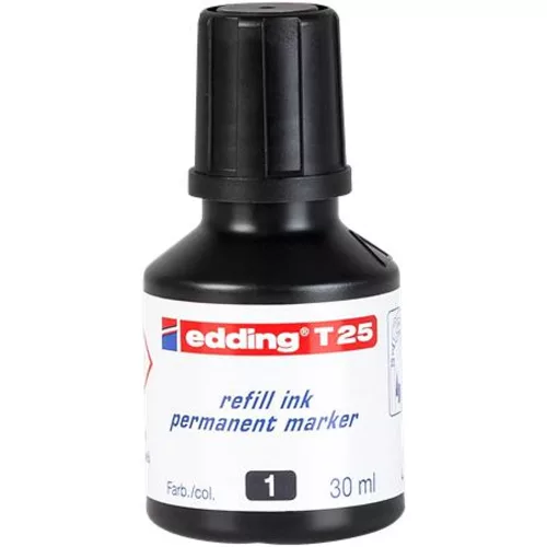 Utántöltő alkoholos markerhez, EDDING "T25", fekete