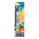 Grafitceruza készlet, HB, hatszögletű,  STAEDTLER "170 BK3-2", Multiverzum