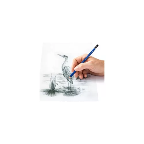 Grafitceruza készlet, akvarell, ecsettel, hatszögletű, STAEDTLER "Mars Lumograph Aquarell 100A", 3 különböző keménység