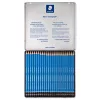 Grafitceruza készlet, fém doboz, hatszögletű, STAEDTLER "Mars® Lumograph® 100", 24 különböző keménység