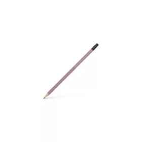   Grafitceruza, B, háromszögletű, radírral, FABER-CASTELL "Grip 2001", rózsaszín