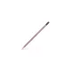Grafitceruza, B, háromszögletű, radírral, FABER-CASTELL "Grip 2001", rózsaszín