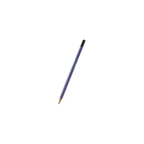   Grafitceruza, B, háromszögletű, radírral, FABER-CASTELL "Grip 2001", kék