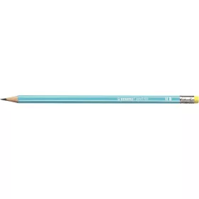   Grafitceruza radírral, HB, hatszögletű, STABILO "Pencil 160", kék