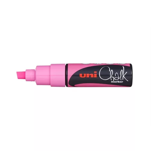 Krétamarker, 8 mm, UNI "PWE-8K", fluor rózsaszín