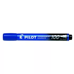   Alkoholos marker, 1 mm, kúpos, PILOT "Permanent Marker 100", kék