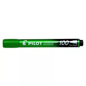   Alkoholos marker, 1 mm, kúpos, PILOT "Permanent Marker 100", zöld