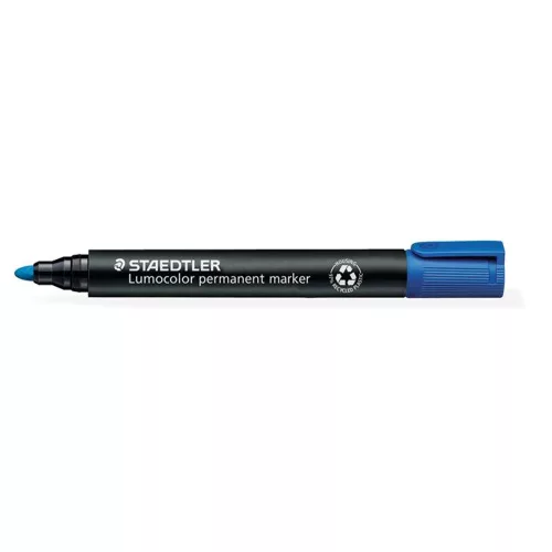 Alkoholos marker, 2 mm, kúpos, STAEDTLER "Lumocolor® 352", kék
