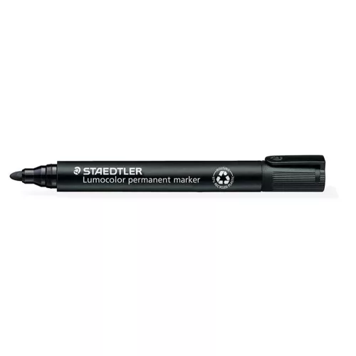 Alkoholos marker, 2 mm, kúpos, STAEDTLER "Lumocolor® 352", fekete