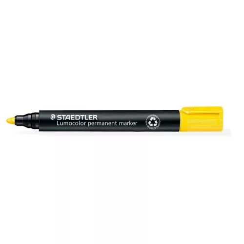 Alkoholos marker, 2 mm, kúpos, STAEDTLER "Lumocolor® 352", sárga